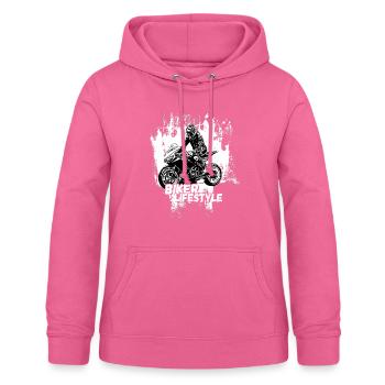 Motorcycle Lifestyle / Motorrad / Motorräder biker - Frauen Hoodie - Pink - Vorne - AI Model Female 172 light (172cm)