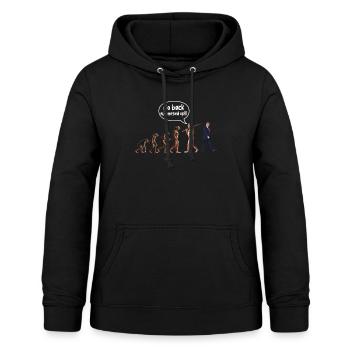 Funny Political Go Back We Messed Up  - Frauen Hoodie - Schwarz - Vorne - AI Model Female 172 light (172cm)