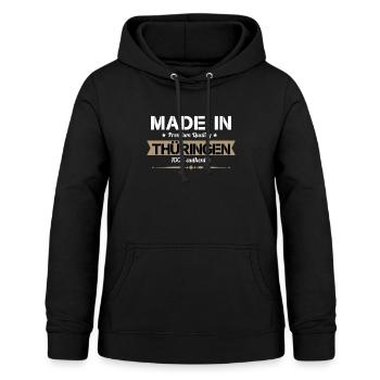 Thüringen Heimat - Frauen Hoodie - Schwarz - Vorne - AI Model Female 172 light (172cm)
