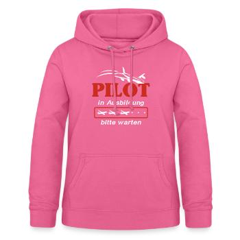 Pilot Pilotenschein Flugzeug Fliegen - Frauen Hoodie - Pink - Vorne - AI Model Female 172 light (172cm)