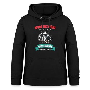 Landwirt Güllebaron Feld Bauer Trecker Traktor - Frauen Hoodie - Schwarz - Vorne - AI Model Female 172 light (172cm)