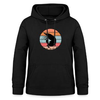 Garnele - Frauen Hoodie - Schwarz - Vorne - AI Model Female 172 light (172cm)
