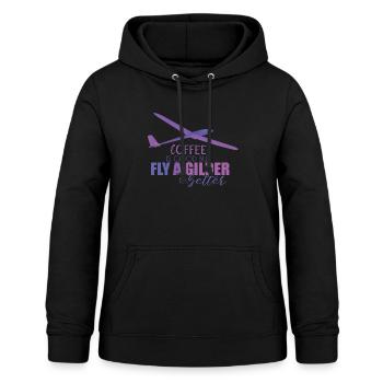 Gliding gliders - Women's Hoodie - black - Front - AI Model Female 172 light (172cm)