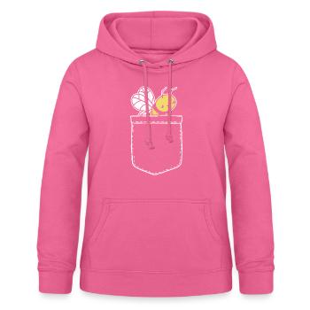 Poches de poche drôle Poches Bee - Sweat à capuche Femme - rose - Devant - AI Model Female 172 light (172cm)