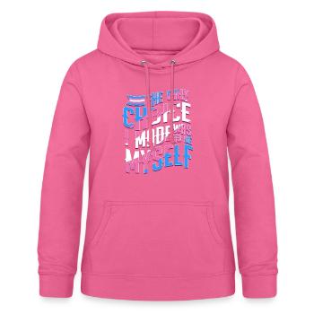 Par transgenre - Sweat à capuche Femme - rose - Devant - AI Model Female 172 light (172cm)
