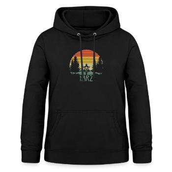 Harz Motorrad Biker Harzer Brocken Geschenkidee - Frauen Hoodie - Schwarz - Vorne - AI Model Female 172 light (172cm)