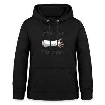 Gipsarm Genesungswünsche Armbruch Arm gebrochen - Frauen Hoodie - Schwarz - Vorne - AI Model Female 172 light (172cm)