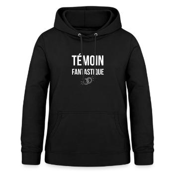 Témoin Fantastique - Sweat à capuche Femme - noir - Devant - AI Model Female 172 light (172cm)