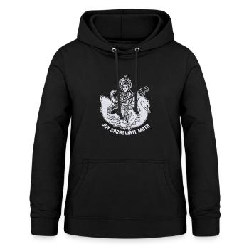Göttin Saraswati Hindu - Frauen Hoodie - Schwarz - Vorne - AI Model Female 172 light (172cm)