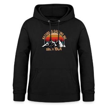 Wanderer Birthday Gift 1964 - Women's Hoodie - black - Front - AI Model Female 172 light (172cm)