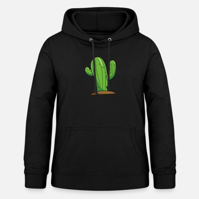 Cactus - Sweat à capuche Femme - noir