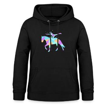 Mädchen Voltigieren Pferdesport Reiten Voltigier - Frauen Hoodie - Schwarz - Vorne - AI Model Female 172 light (172cm)