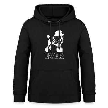 Lustige Pudel Mom - Frauen Hoodie - Schwarz - Vorne - AI Model Female 172 light (172cm)