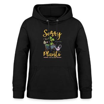 Jardinier plante tomate arrosoir disant cadeau - Sweat à capuche Femme - noir - Devant - AI Model Female 172 light (172cm)