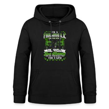 Farmer Farmer Gift Saying Tractor Fan - Women's Hoodie - black - Front - AI Model Female 172 light (172cm)