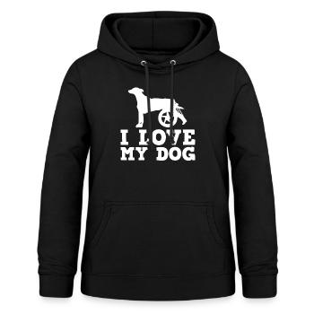 Loving My Handicap Dog Appreciation Quote Gifts | - Women's Hoodie - black - Front - AI Model Female 172 light (172cm)