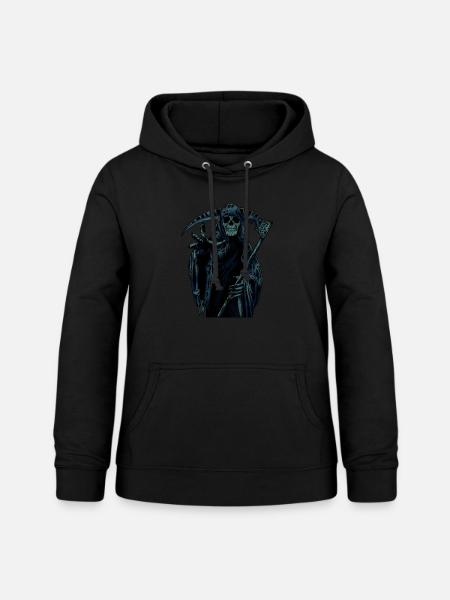 Der Sensenmann - Frauen Hoodie - Schwarz