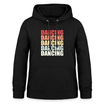 Dancing Tanzen dance queen Spruch Retro Geschenk - Frauen Hoodie - Schwarz - Vorne - AI Model Female 172 light (172cm)