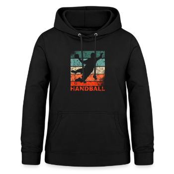 Handball Sprungwurf Handballspieler und Handballer - Frauen Hoodie - Schwarz - Vorne - AI Model Female 172 light (172cm)