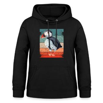 Papageitaucher Puffin Papagei Lunde Vogel Geschenk - Frauen Hoodie - Schwarz - Vorne - AI Model Female 172 light (172cm)