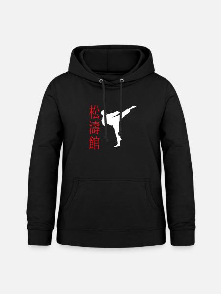 Karate Shotokan - Frauen Hoodie - Schwarz