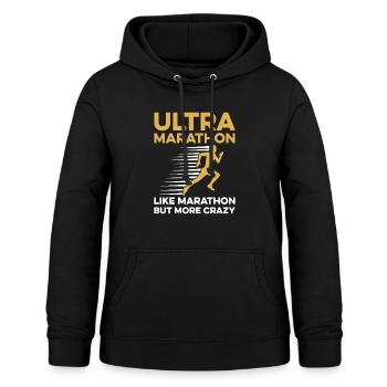 Ultramarathon-Design für einen Ultraläufer - Frauen Hoodie - Schwarz - Vorne - AI Model Female 172 light (172cm)