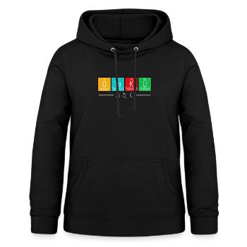 Anime Otaku Periodic Table Elements Loves Manga - Frauen Hoodie - Schwarz - Vorne - AI Model Female 172 light (172cm)