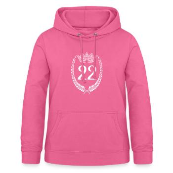 22nd birthday Number anniversary 22 - Women's Hoodie - pink - Front - AI Model Female 172 light (172cm)
