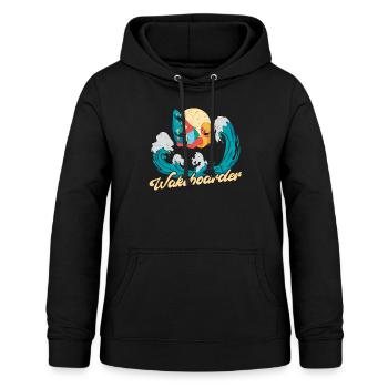 Wakeboarder Wakeboarding Lover - Frauen Hoodie - Schwarz - Vorne - AI Model Female 172 light (172cm)