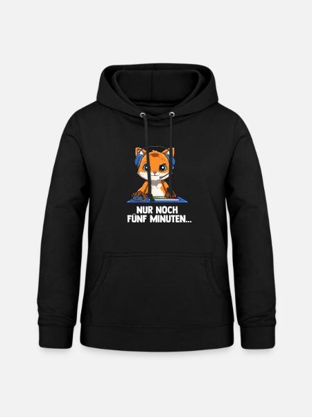 Streamen Videospiele Fuchs - Computerspiele Online - Frauen Hoodie - Schwarz