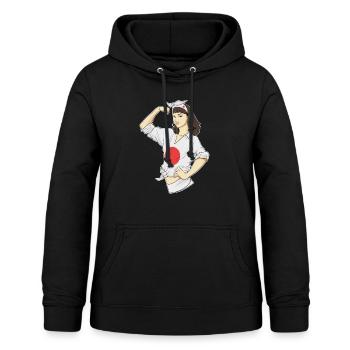 Japansk Pige Ubrydelig I Japansk Arv I - Dame hoodie - sort - Foran - AI Model Female 172 light (172cm)