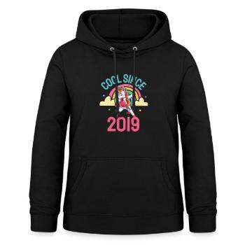 Cool since 2019 Dabbing Unicorn 3rd Birthday - Women's Hoodie - black - Front - AI Model Female 172 light (172cm)