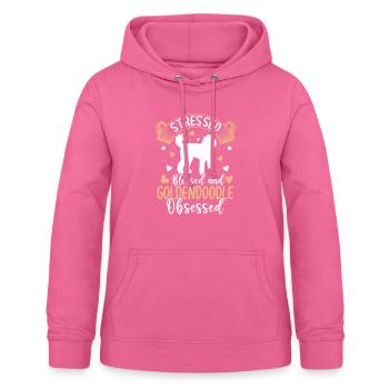Gesegneter Goldendoodle Besessener Lustiger - Frauen Hoodie - Pink - Vorne - AI Model Female 172 light (172cm)