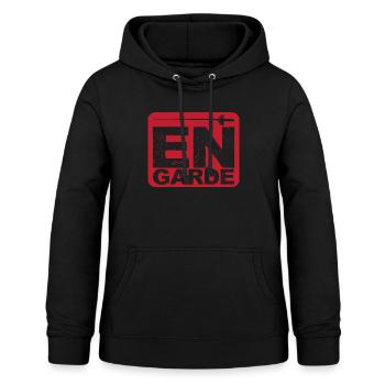 Fechten fertig - Frauen Hoodie - Schwarz - Vorne - AI Model Female 172 light (172cm)