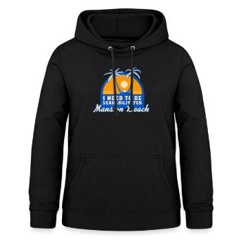 I Need To Be Seahabilitated Mansion Beach Summer - Frauen Hoodie - Schwarz - Vorne - AI Model Female 172 light (172cm)