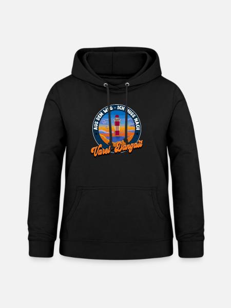 Varel-Dangast - Frauen Hoodie - Schwarz