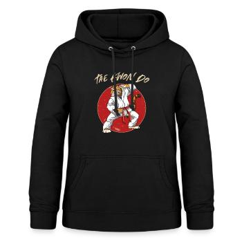 Taekwondo Tiger - Lustige TKD Koreanische - Frauen Hoodie - Schwarz - Vorne - AI Model Female 172 light (172cm)