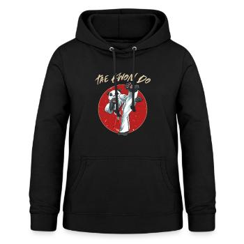 Taekwondo Panda - Niedlich TKD Koreanische - Frauen Hoodie - Schwarz - Vorne - AI Model Female 172 light (172cm)