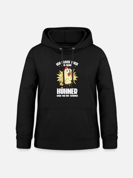 Huhn Hühner - Frauen Hoodie - Schwarz