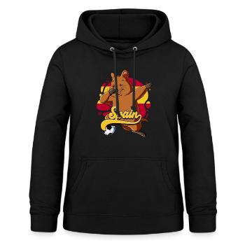 Spanien Fußball - Frauen Hoodie - Schwarz - Vorne - AI Model Female 172 light (172cm)