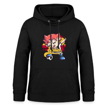 Spanien Fußball - Frauen Hoodie - Schwarz - Vorne - AI Model Female 172 light (172cm)