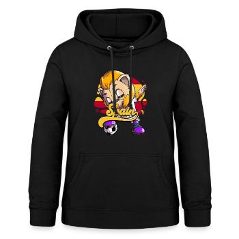 Spanien Fußball - Frauen Hoodie - Schwarz - Vorne - AI Model Female 172 light (172cm)