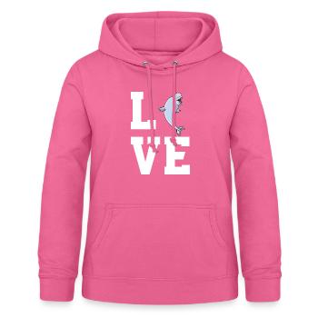Amateurs de bélugas - Sweat à capuche Femme - rose - Devant - AI Model Female 172 light (172cm)