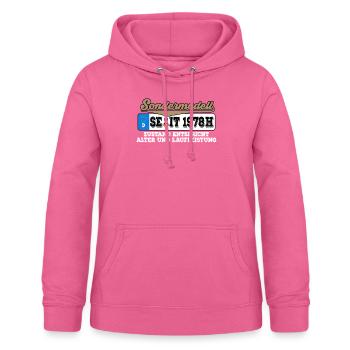 1978 Kennzeichen Geburtstag - Frauen Hoodie - Pink - Vorne - AI Model Female 172 light (172cm)