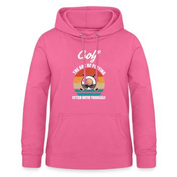 Golf Sportsman Joueur de golf Retro Club Sport - Sweat à capuche Femme - rose - Devant - AI Model Female 172 light (172cm)