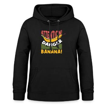 Banana Ball Python Achtung Gefährliche Banane - Frauen Hoodie - Schwarz - Vorne - AI Model Female 172 light (172cm)