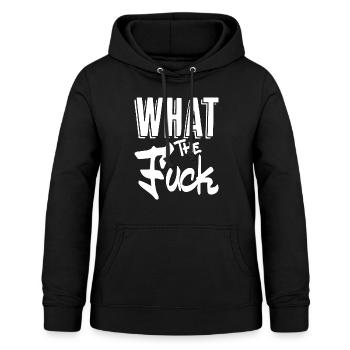 What the Fuck - Drôle de dicton sarcastique - Sweat à capuche Femme - noir - Devant - AI Model Female 172 light (172cm)