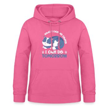 Cataholic Lifestyle Katze Tierliebhaber Tierhalter - Frauen Hoodie - Pink - Vorne - AI Model Female 172 light (172cm)