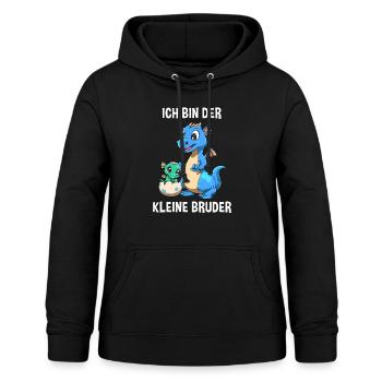 Drachen Kleiner Bruder - Ich bin der kleine Bruder - Frauen Hoodie - Schwarz - Vorne - AI Model Female 172 light (172cm)