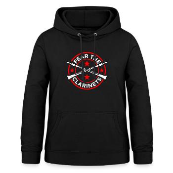Fear The Clarinets 5 - Frauen Hoodie - Schwarz - Vorne - AI Model Female 172 light (172cm)